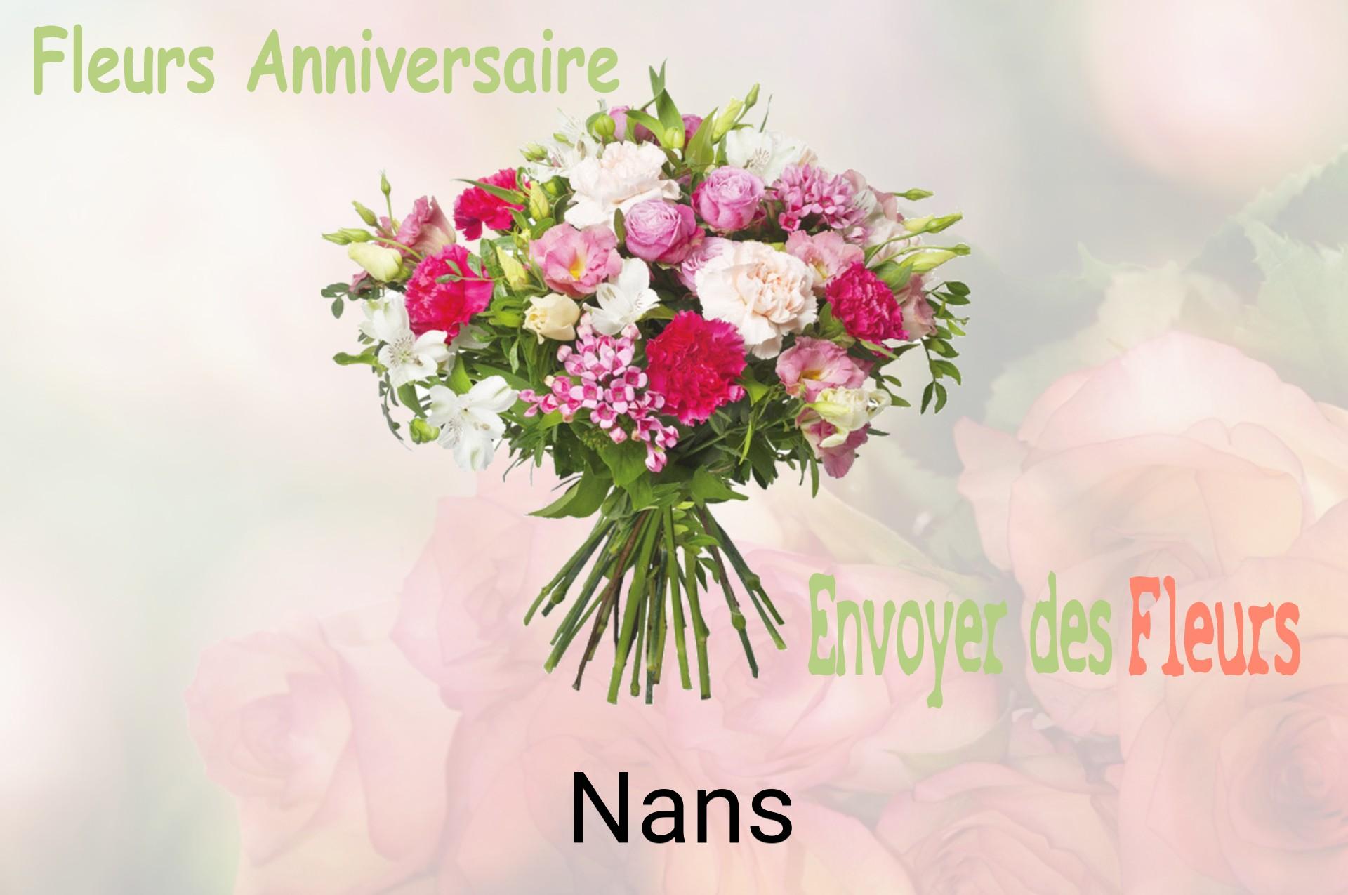 Bouquet de fleurs d’anniversaire livré à Nans